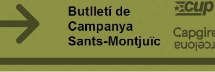 Nou butlletí de campanya de CUP CapgiremBCN de Sants-Montjuïc