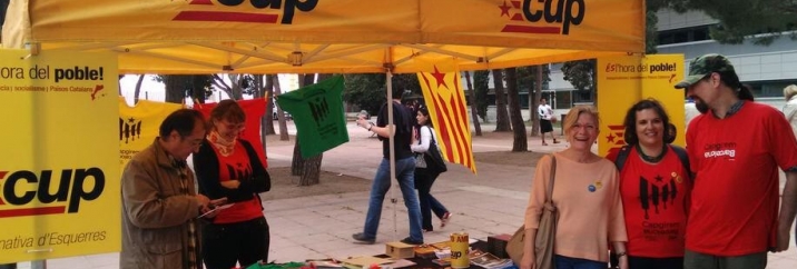 Cup-Capgirem Barcelona a l’acte de l’ANC al S. Jordi